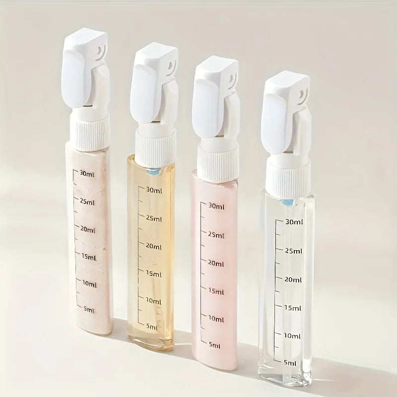 1pc 4-in-1 Emulsion Dispenser Bottle, Travel Bottle, Minimalist with Labels, Travel Dispenser Bottle, Toiletry Container Lotion Peaceful Pleasures Health and Wellness