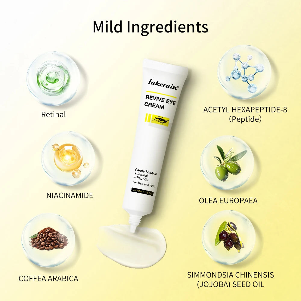 Lakerain Eye Cream Minimize Puffiness Nourishes Enhances Hydration Moisturizes Skin Reduce Dark Circles Eye Care Cream Peaceful Pleasures Health and Wellness