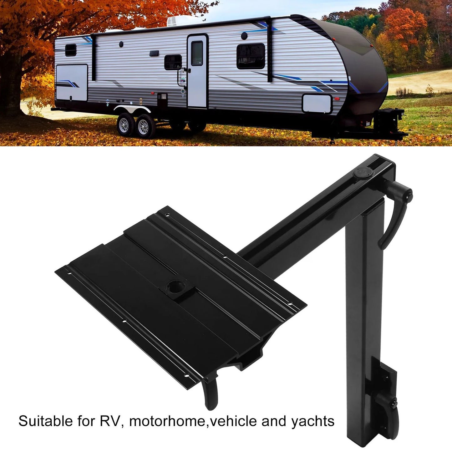 360 Rotation Smooth Appearance Bracket Motorhome RV Table Leg Base
