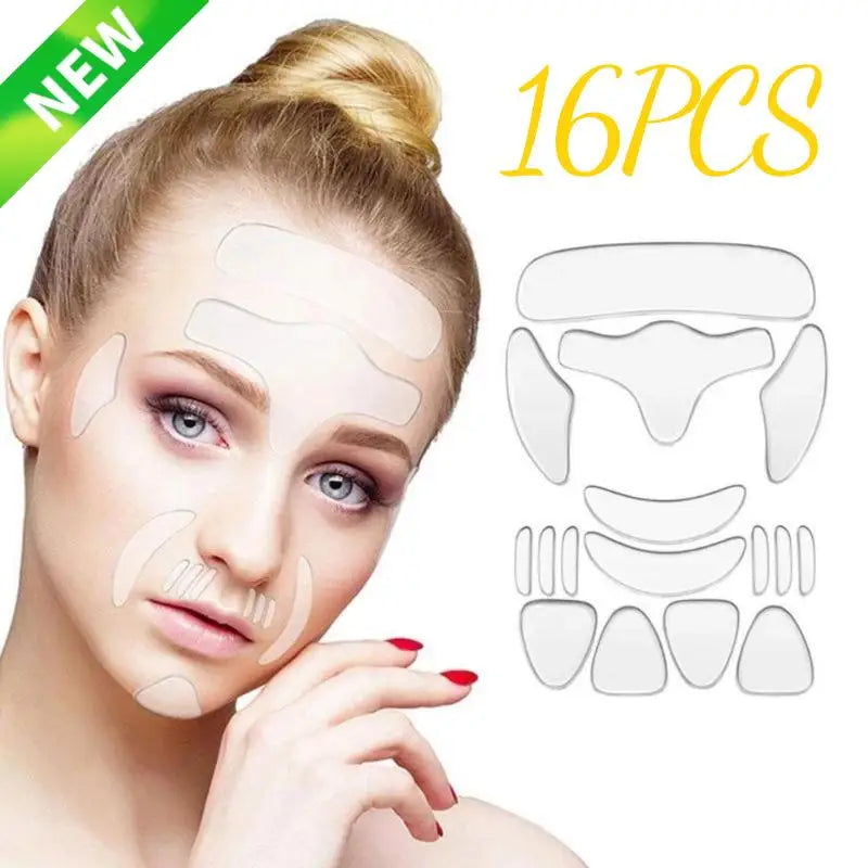 1-3sets Reusable Silicone Patches Anti Rimpel Pads Wrinkle Removal Sticker Face Forehead Neck Eye Sticker Skin Care Patch Peaceful Pleasures Health and Wellness