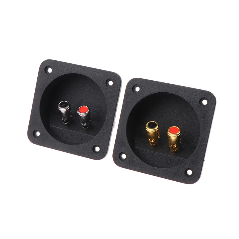 Gold-Plated Speaker Terminal Cup | 2 Banana Jack DIY Audio Socket