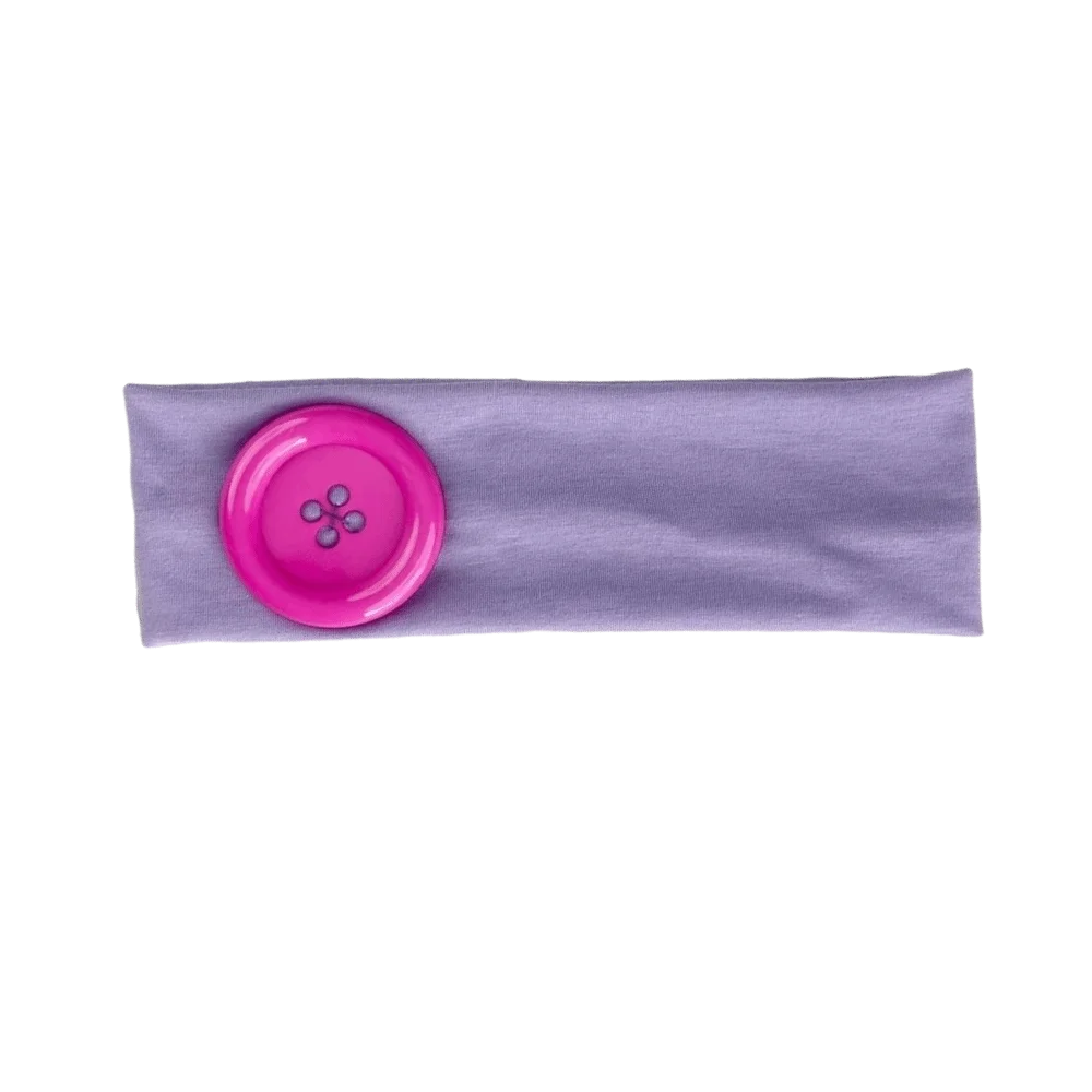 Wide Polka Dot Headband | Vintage Elastic Wrap for Yoga & Gym Hair Headband Peaceful Pleasures Health and Wellness Purple-Rose