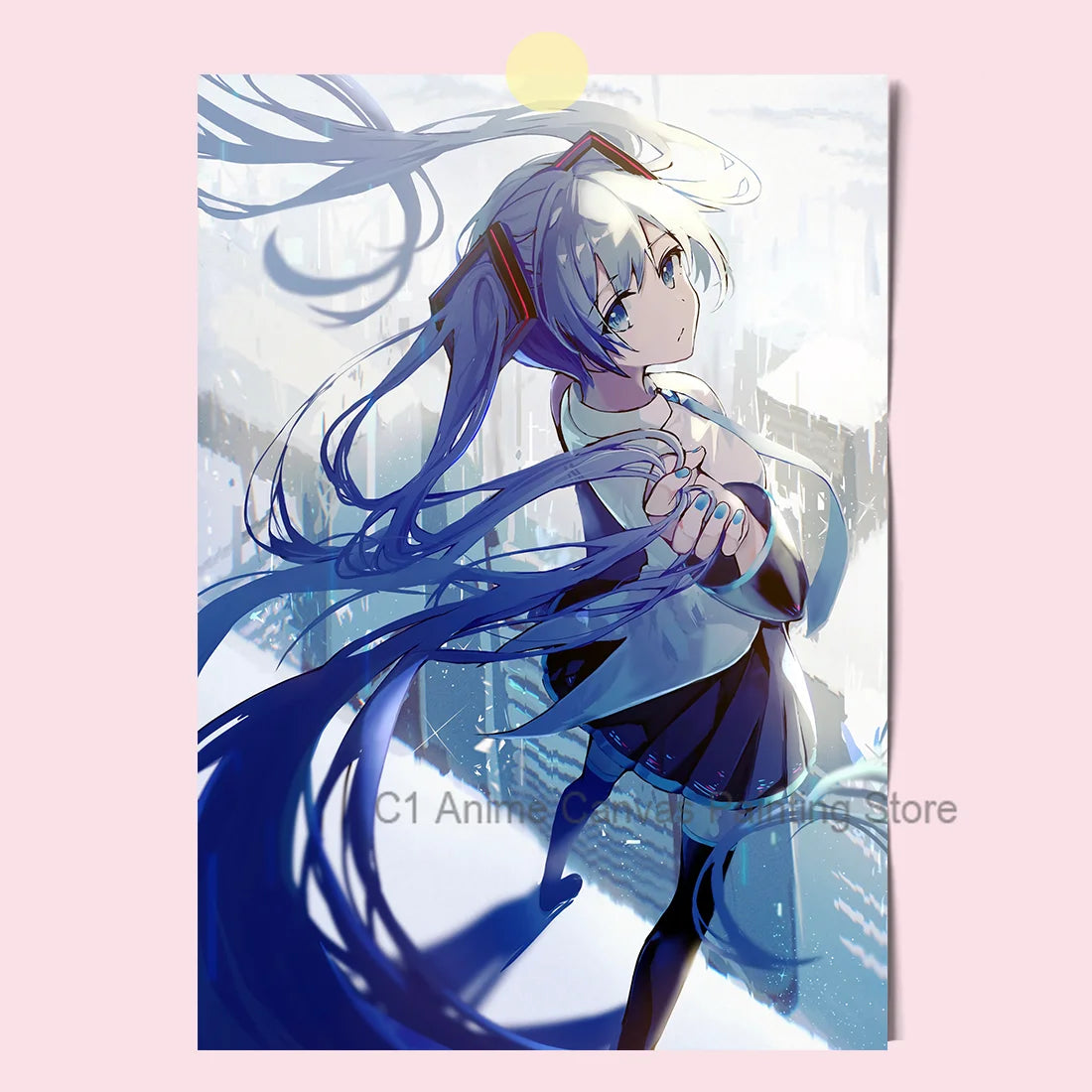 Hatsune Miku Anime Poster MIKU Magazine Bedroom Dormitory Studio Decorative Painting Photography Wallpaper DIY Gift Peaceful Pleasures Health and Wellness