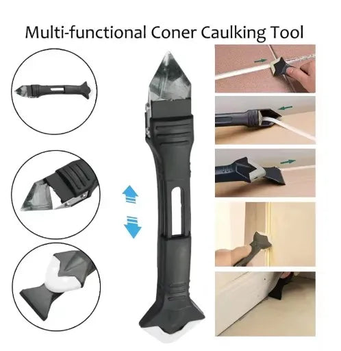 Silicone Spatula Remover Window Cleaning Tool Sealant Smooth Remover Squeegee Caulk Organizer Silicon Scraper Smooth Grout Kit Peaceful Pleasures Health and Wellness