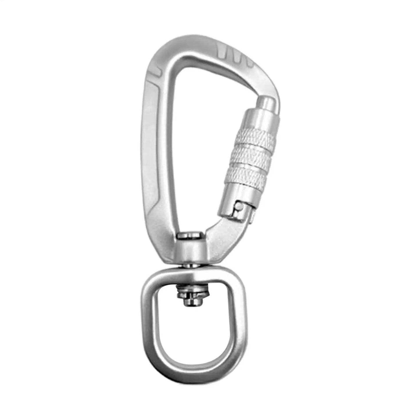 4KN Swivel Locking Carabiner | Camping Hiking Climbing Clip