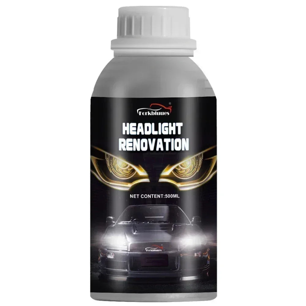 Car Headlight Polish Restoration Kit Headlight Polishing Cleaning Kit Anti-Scratch Hydrophobic Car Headlight Repair Motorcycle Peaceful Pleasures Health and Wellness 800ml
