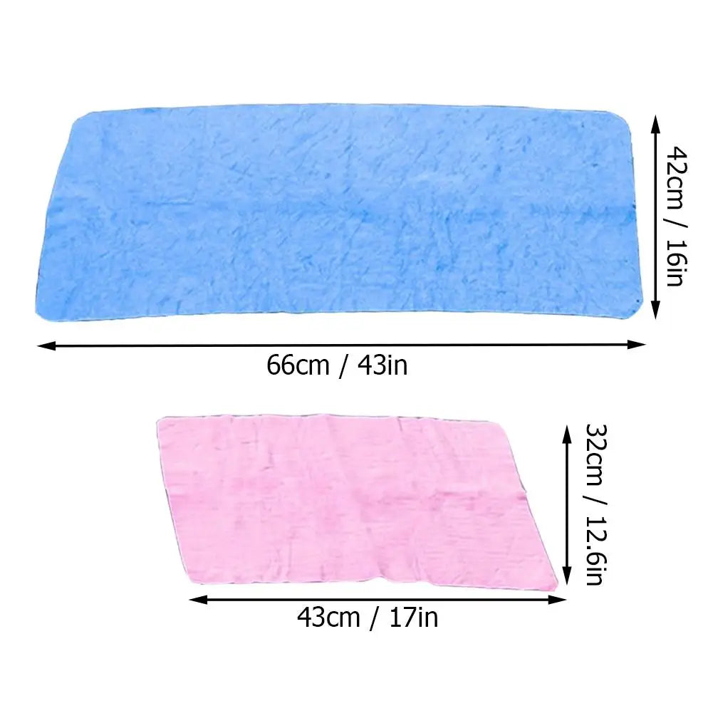 Pva Wash Car Towel Premium Quick-Dry Towel Ultra Absorbent Scratch-Free Reusable For Auto Maintenance Soft Deerskin Cloth Random Peaceful Pleasures Health and Wellness