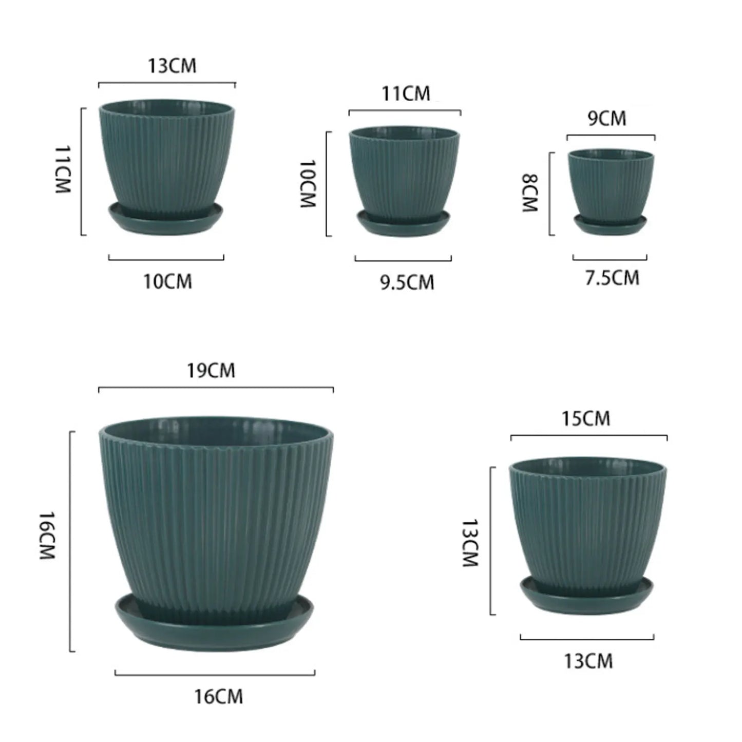 Resin Indoor Planter Flower Pots Wide Mouth Garden Pots Great for All House Plants Peaceful Pleasures Health and Wellness