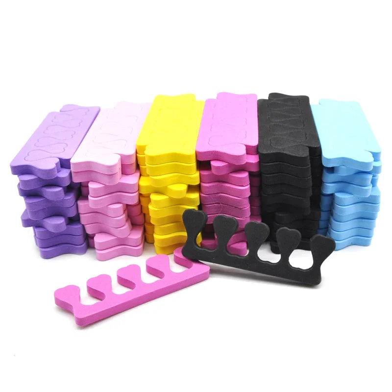 50-Pack Soft Foam Toe Separators for Manicure & Pedicure Toe Separators Peaceful Pleasures Health and Wellness