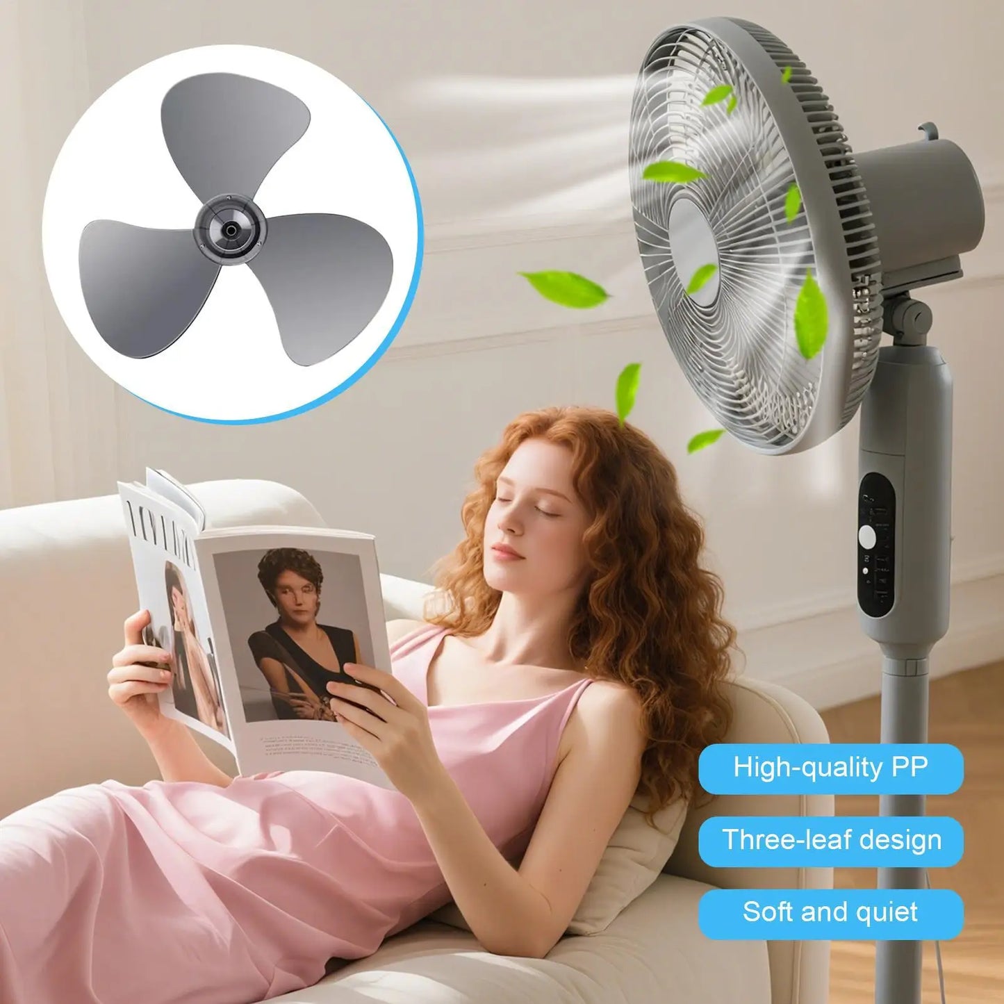 16-Inch 3-Blade Plastic Fan Blade Replacement | Floor & Table Fans