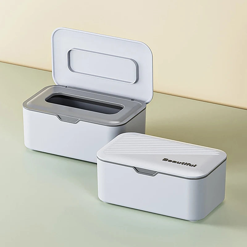 Dustproof Wet Wipes Dispenser Box with Lid | Home & Office