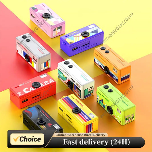 Retro Small Video Recorder Camcorder Support Memory Card Portable Thumb Camera for Travel Recording Birthday Gift for Friends Peaceful Pleasures Health and Wellness