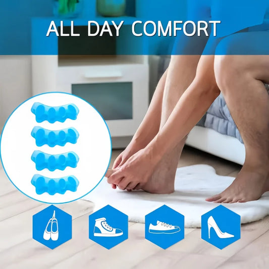 Soft Silicone Toe Spacers – Reusable Gel Separators, 2-Pack Toe Spacers Oasis Select