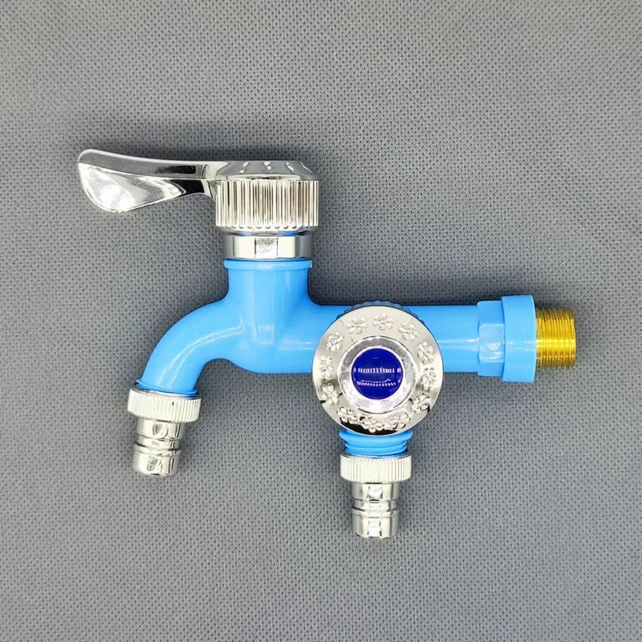 Dual Outlet Faucet Splitter | 1/2" Double Control Water Tap