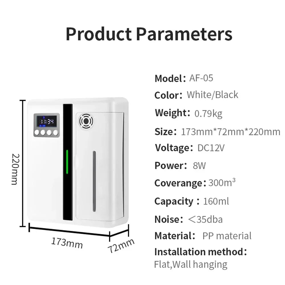 NAMSTE Wall Mounted Aroma Diffuser Bluetooth NMT-057 Peaceful Pleasures Health and Wellness