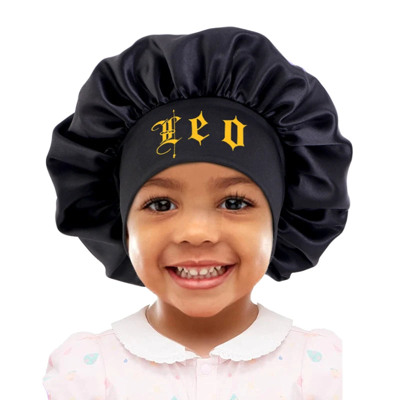Kids Constellation Bonnet Sleep Cap | Hair Care Hat Ages 2–8