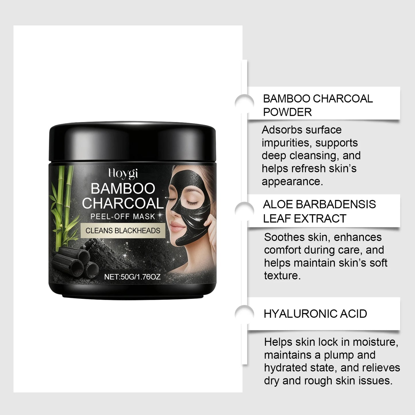 Charcoal Peel-Off Face Mask | Deep Pore Cleansing & Blackhead Remover