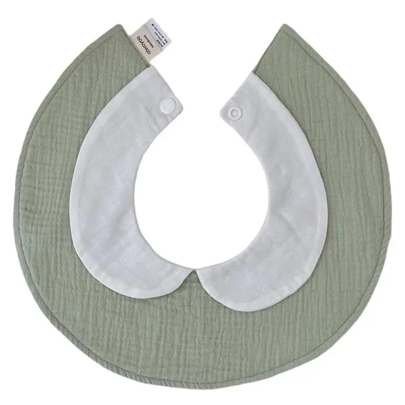 Cotton Baby Bib with Doll Collar | Drool & Feeding Bib 0–3 Yrs