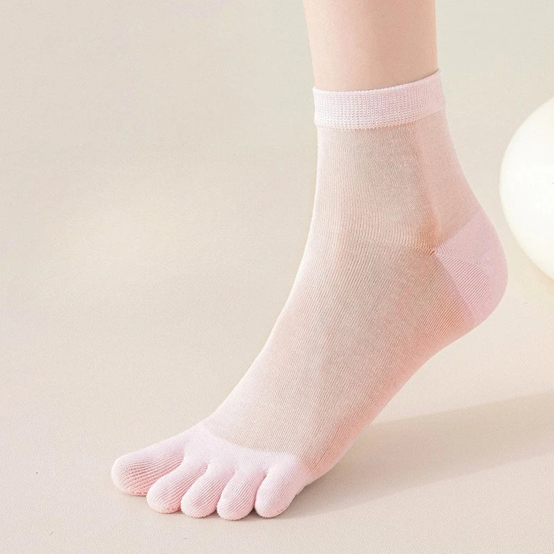Unisex Toe Socks – Breathable Mesh Deodorant Sports Socks
