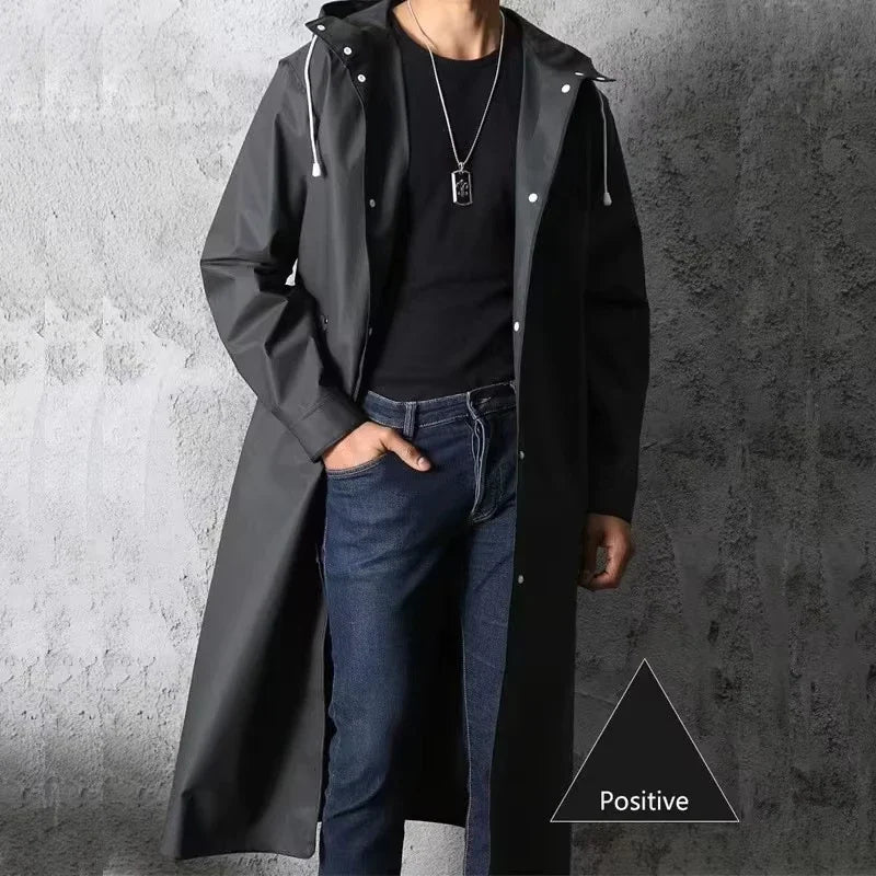 Men's Waterproof EVA Raincoat – Motorcycle Poncho & Fishing Gear