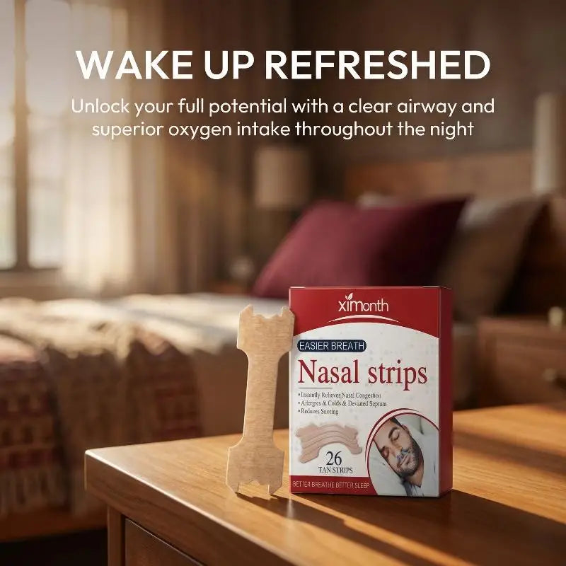 26Pcs Breathe Nasal Strip Stop Snoring Easier Better Sleep Relaxing Relieve Nasal Congestion Prevent Apnea Anti Snoring Strip Peaceful Pleasures Health and Wellness