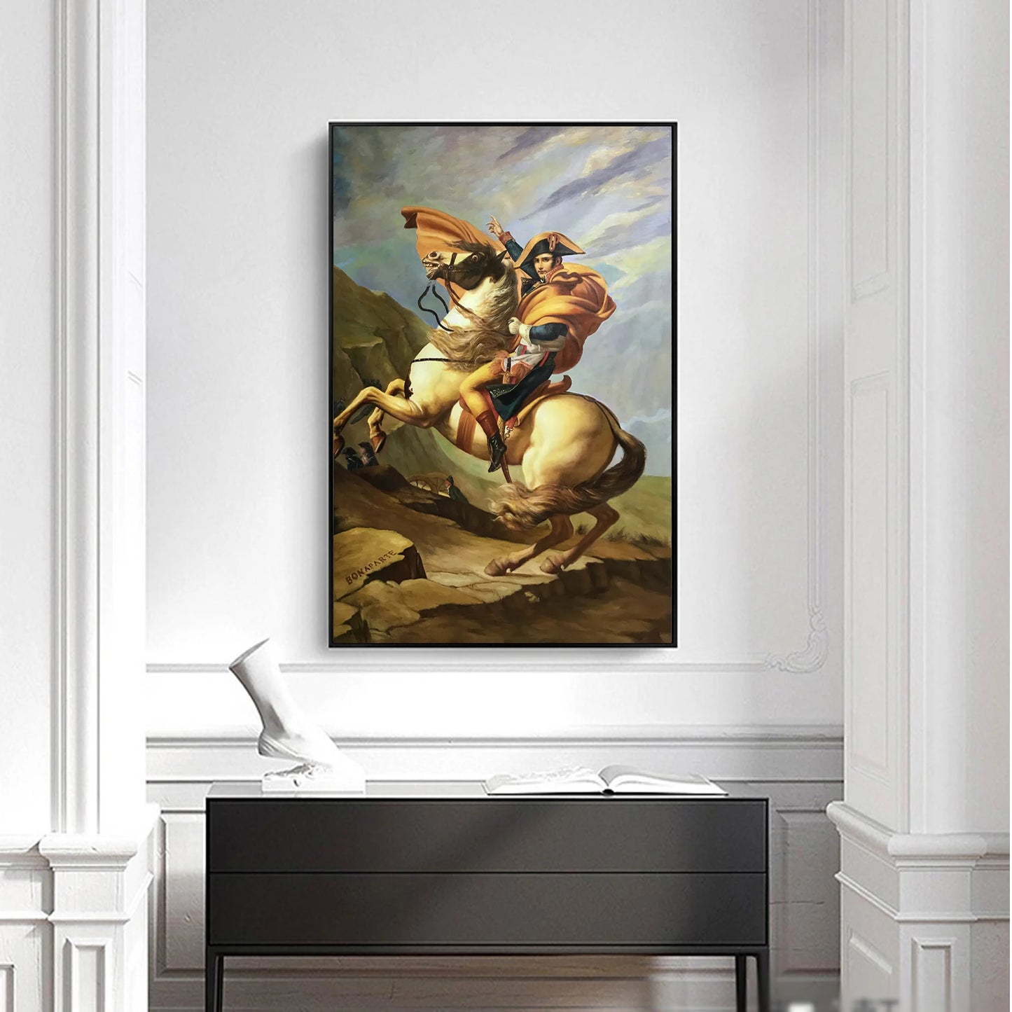 Unframed Classical Hand Painted Canvas Art, Famous Painting, Napoleon Figure Painting, Wall Paintings Peaceful Pleasures Health and Wellness