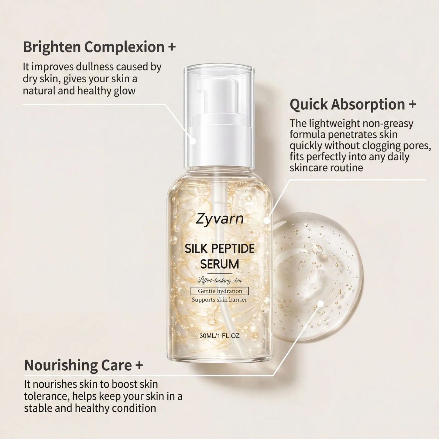 Copper Peptide Hydrating Face Serum – Firming & Glow 30ml