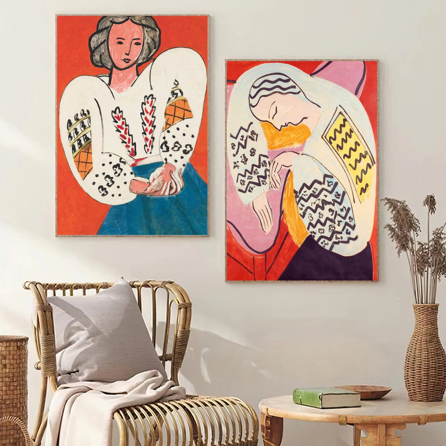 Retro Abstract French Henri Matisse Female Portrait Art Posters Prints Canvas Painting Wall Art Picture Living Room Home Decor Peaceful Pleasures Health and Wellness