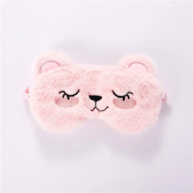 Plush Koala Rabbit Sleep Mask – Soft Cotton Eye Cover