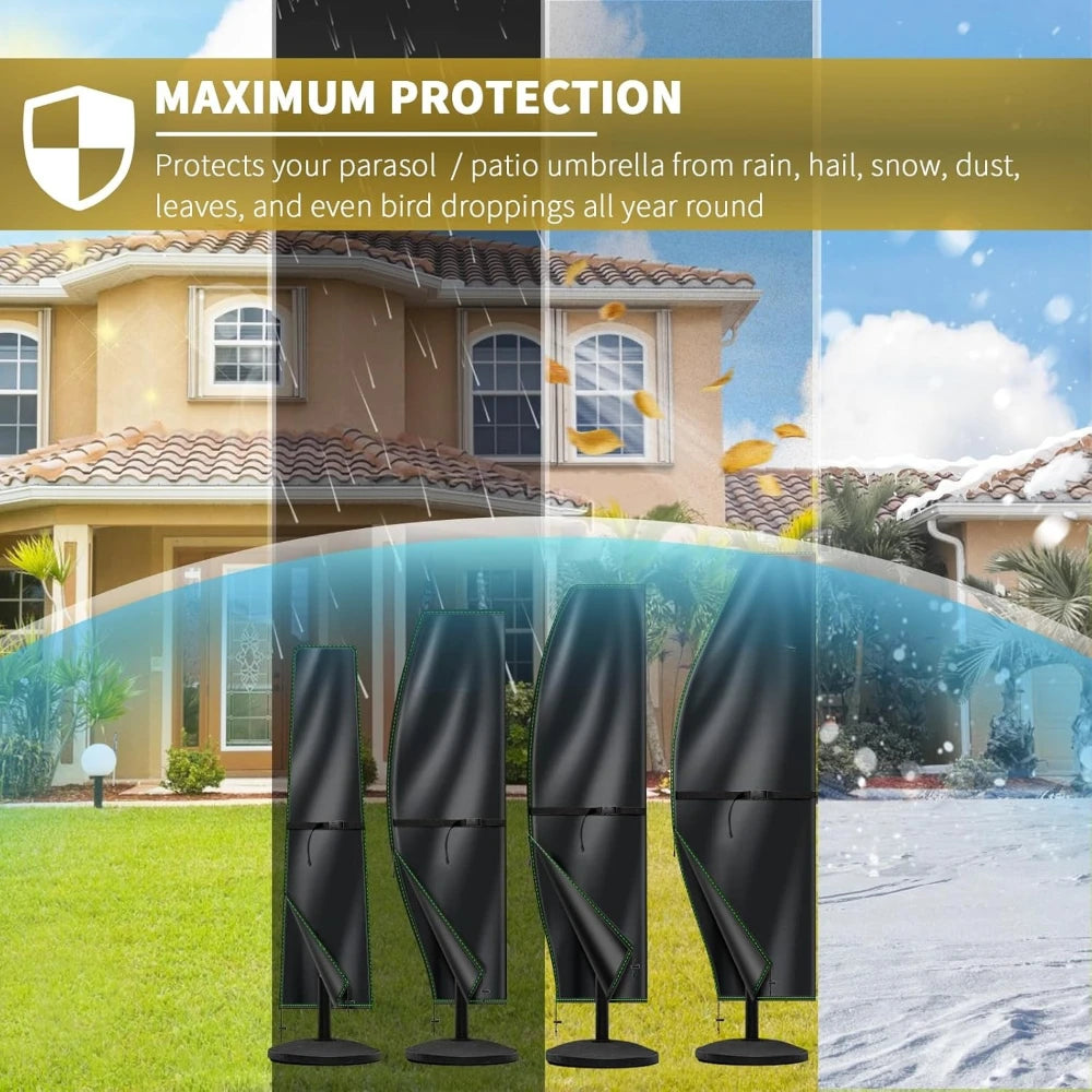 210D Oxford Patio Umbrella Cover – Waterproof & UV-Resistant