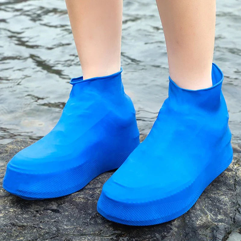 Latex Waterproof Shoe Covers – Non-Slip Reusable Rain Overshoes