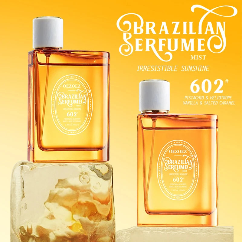 Women Perfume 100ml Caramel Vanilla Flavor Fresh Natural Charming Irresistible Sun Gourmet Longlasting Fragrance Brand Bodyspray Peaceful Pleasures Health and Wellness