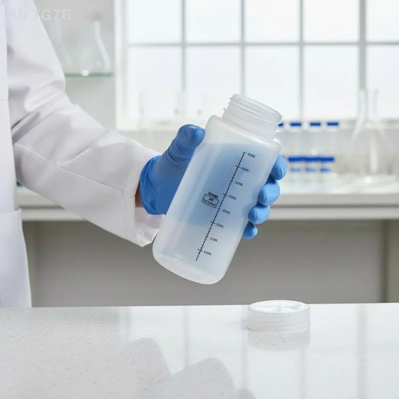 Wide Mouth PP Lab Bottles with Lids | 500ml & 1000ml Storage Jars