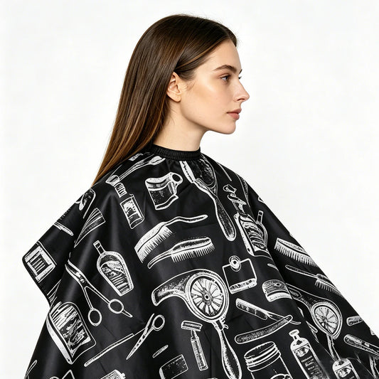 Waterproof Salon Barber Cape | Professional Hair Cutting Apron Salon Barber Cape Peaceful Pleasures Health and Wellness