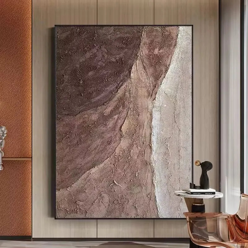 Modern Abstract Hand Drawn Texture Hanging Painting Frameless Canvas Oil Painting Wall Art poster For Living Room Bedroom Sofa Peaceful Pleasures Health and Wellness