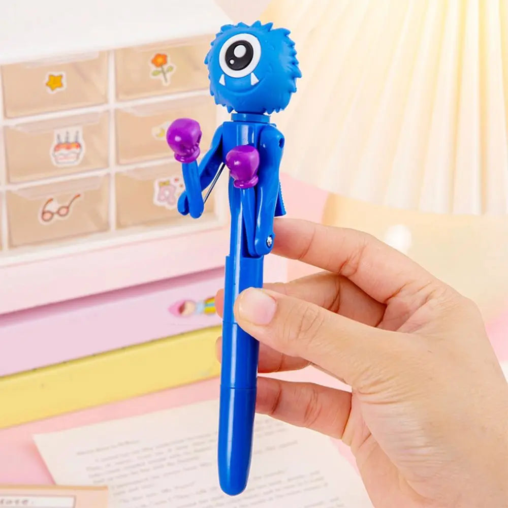 Signature Interactive Boxing Pen Boring 1.0mm Fun Mechanism Fist Pen Writing Press Ballpoint Pen Boxing Fighting Pen Award Gifts Peaceful Pleasures Health and Wellness 1