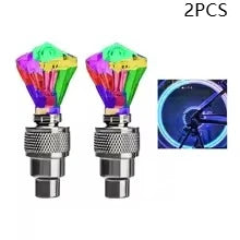 Rainbow Diamond Tire Valve Stem Light – Car Motorcycle Bike