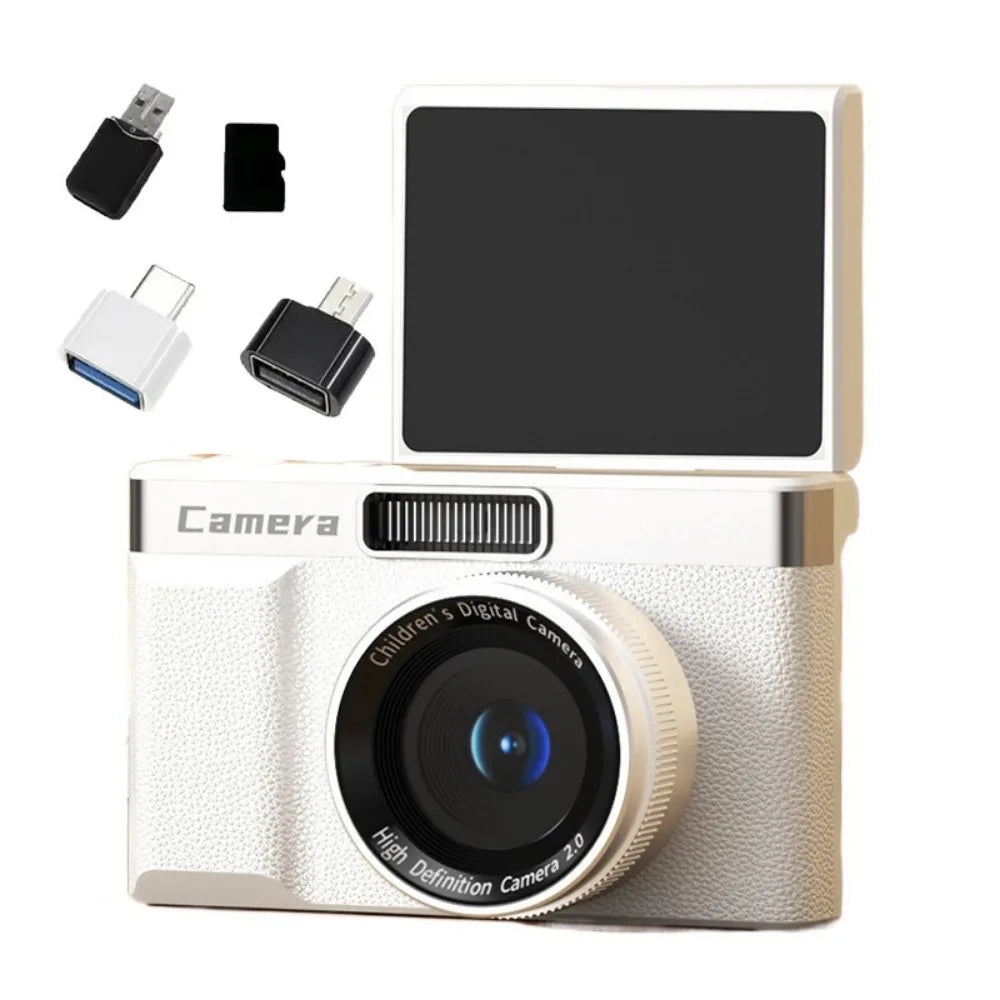 1080P HD Digital Camera 4K 8x Zoom 180° Flip Screen