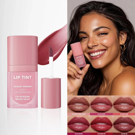 Glossy Mirror Juicy Lip Tint – 6 Colors Waterproof Moisturizing Lip Gloss Peaceful Pleasures Health and Wellness