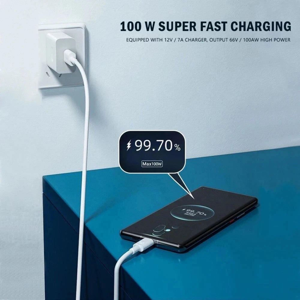 7A 100W USB-C Fast Charging Cable | Huawei, Xiaomi, OnePlus