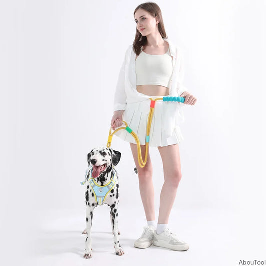 Hands-Free Dog Leash with Foam Handle | Adjustable Nylon Hands-Free Dog Leash Peaceful Pleasures Health and Wellness