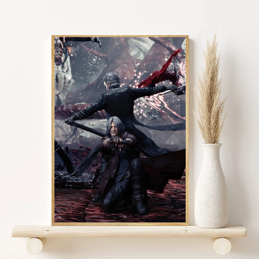 Devil May Cry Anime Poster HD Waterproof PVC Wall Art Decor