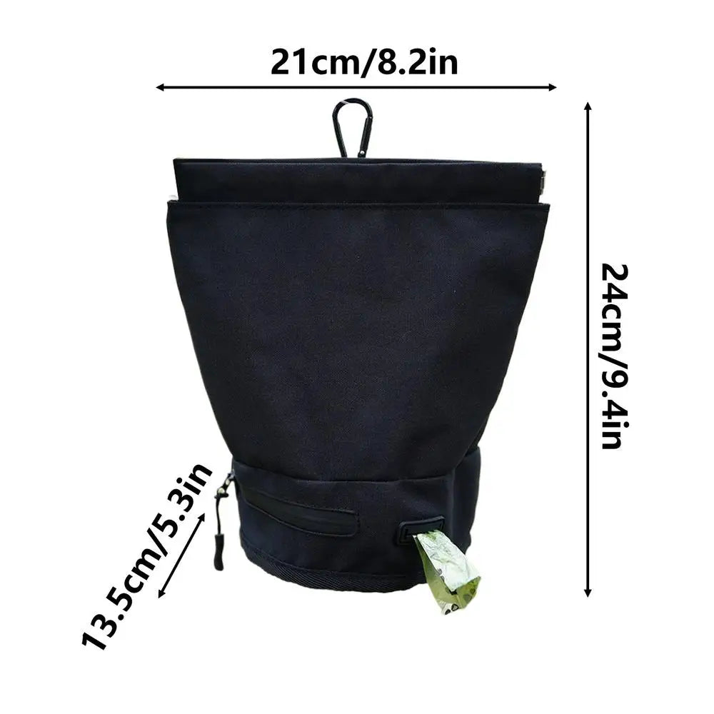 Waterproof Dog Poop Bag Dispenser & Holder – All Sizes Dog Waste Bag Holder Peaceful Pleasures Health and Wellness Black China Mainland