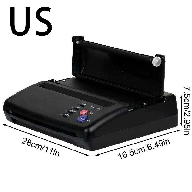 Tattoo Transfer Stencil Machine with Kit Copier Printer Tattoo Transfer Stencil Paper Tattoo Stencil Printer Machine for Tattoo Peaceful Pleasures Health and Wellness US