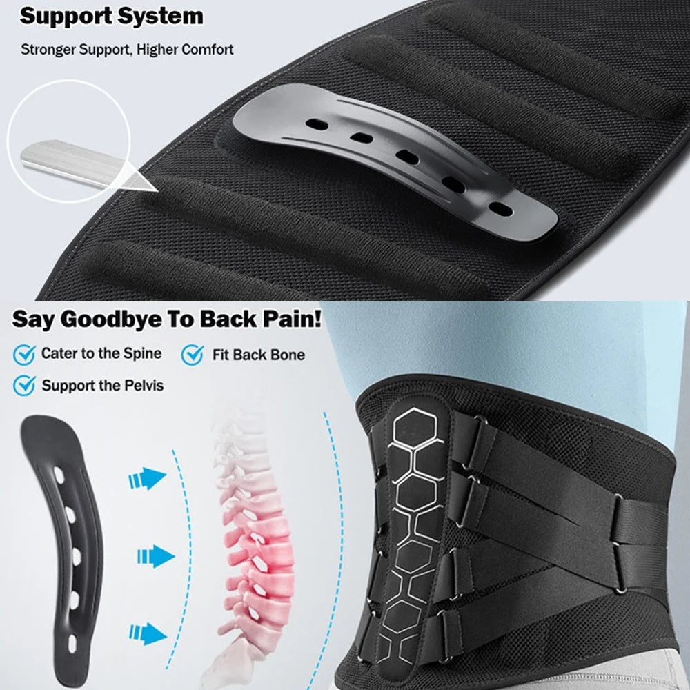 Back Brace for Lower Back Pain Women/Men,Back Support for Heavy Lifting with Ergonomic Lumbar Pad,Breathable Lumbar Support Belt Peaceful Pleasures Health and Wellness