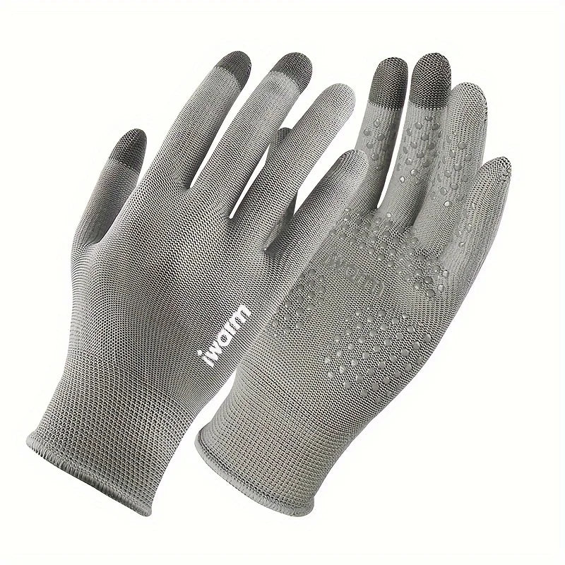 Fitness Gloves, Sports Gloves, Sunscreen Gloves, Outdoor Non-slip Cycling Gloves, Non-slip Touchscreen Gloves Peaceful Pleasures Health and Wellness Gray One Size