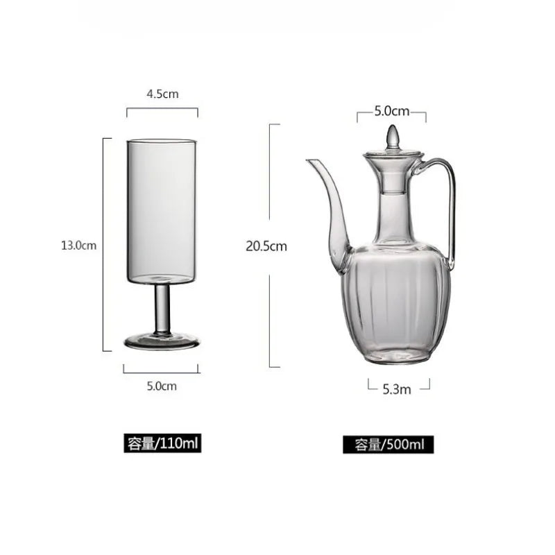 Transparent glass hand-held green tea teapot heat-resistant glass imperial concubine teapot retro boiling teapot Peaceful Pleasures Health and Wellness