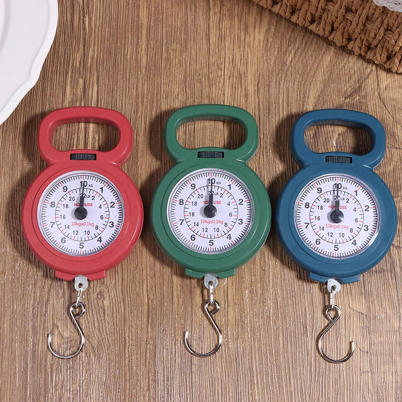 10kg Portable Spring Hook Scale – Fishing, Travel & Parcels