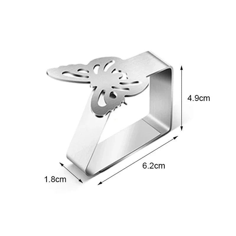 20-Pack Cat Paw Tablecloth Clips – Stainless Steel Clamps