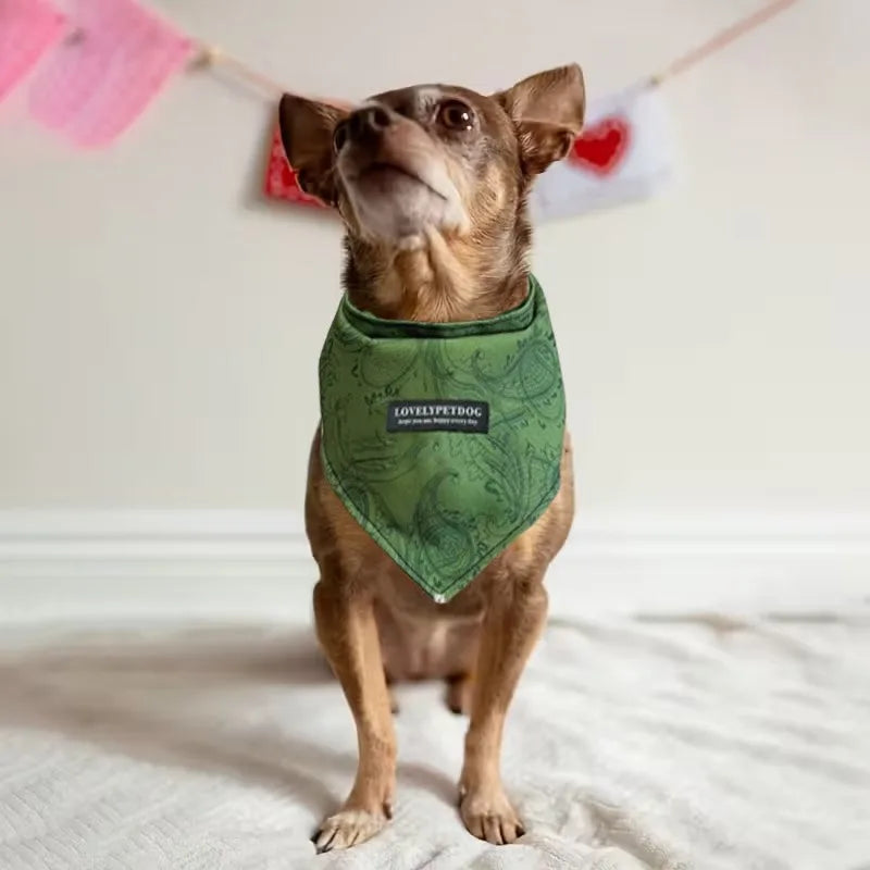 Adjustable Dog & Cat Triangle Bandana Scarf – 1/3/5 Pack